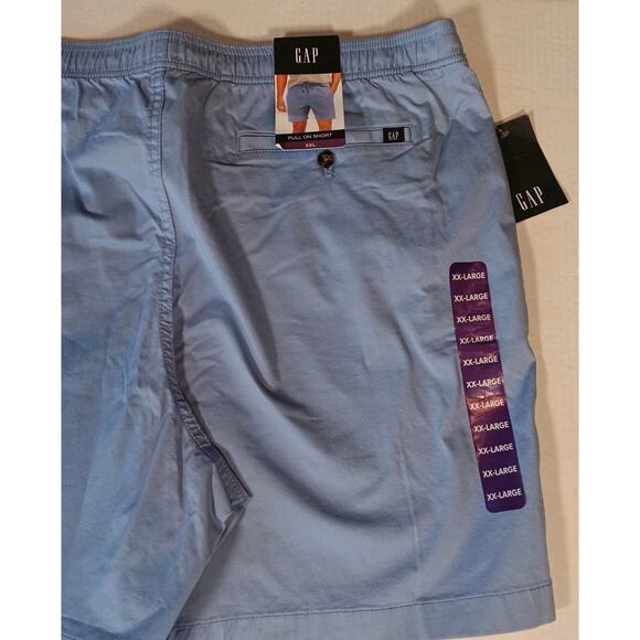 Gap Men's Stretch Twill Pull On Short  Blue Grapemist XXL - Picture 4 of 9